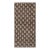 Rug & Kilim's Block Print Runner Rug, Rich Brown With Light Floral Patterns For Sale