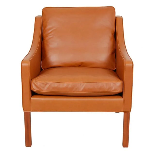 Model 2207 Lounge Chair in Walnut and Anilin Leather by Børge Mogensen for Fredericia For Sale - Image 11 of 11