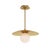 Rhoads Triangular Pendant, Natural Brass For Sale - Image 9 of 9
