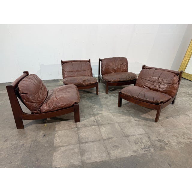 Leather Lounge Set, 1960s, Attributed to Carl Straub For Sale - Image 12 of 13