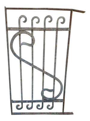 Antique Victorian Iron Salvage Gate