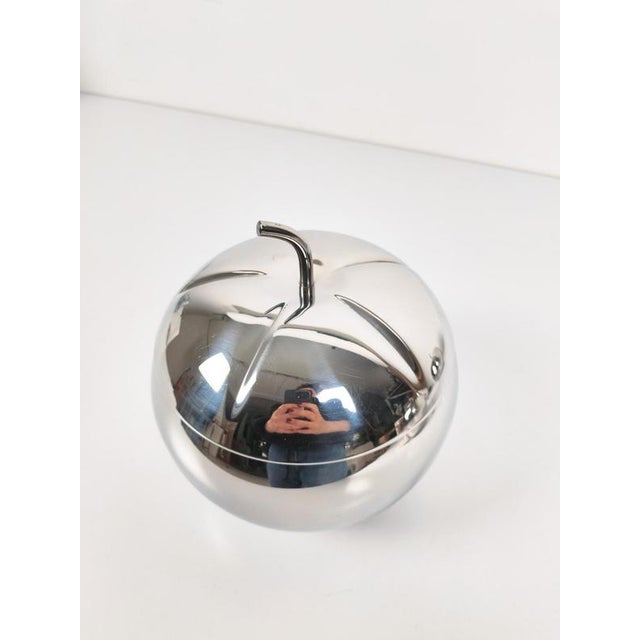 Pop Stainless Steel Apple Box Ice Bucket in the style of Sottsass, Italy, 1970s For Sale - Image 6 of 18