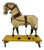 Carved Wooden Hand-Painted Horse on Wheels, 1900s For Sale