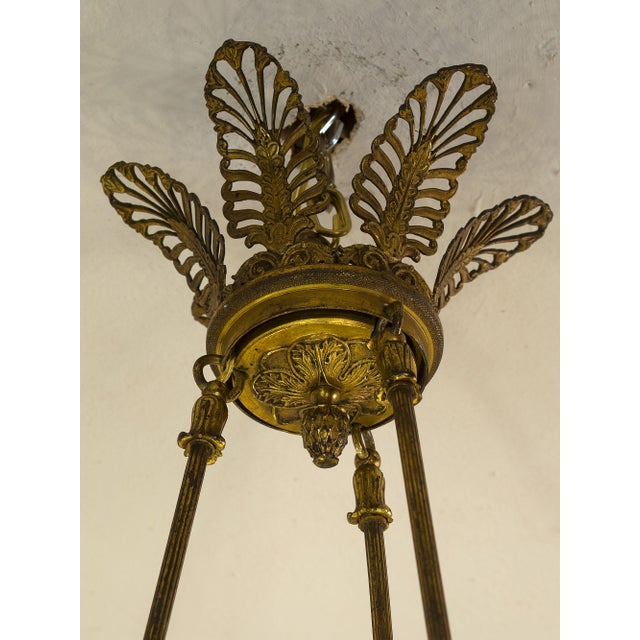 French Empire 7-Light Chandelier in Gilded Bronze, Late 19th Century For Sale - Image 14 of 17