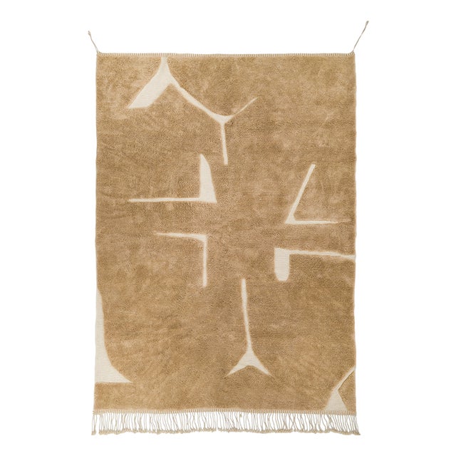 Hand-Knotted Wool Premium Rug by Azele Studio For Sale