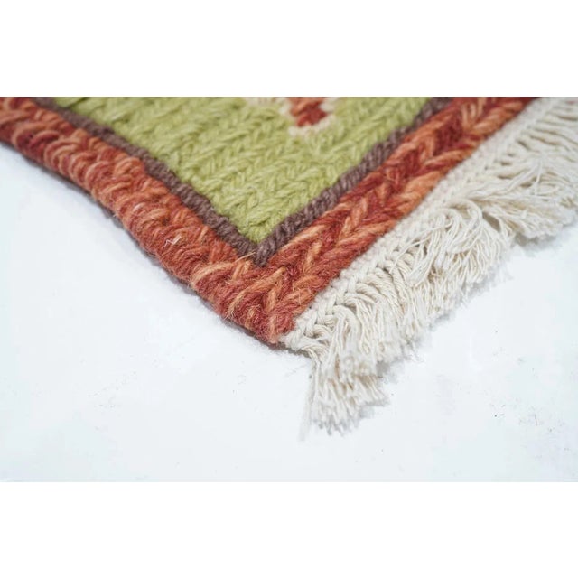 Early 21st Century Sumak Rug 4'1'' X 5'11'' For Sale - Image 5 of 12