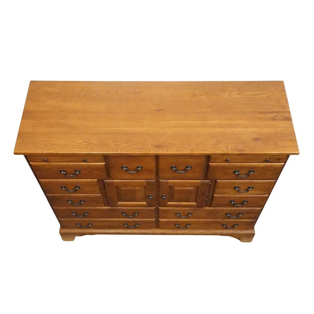 Keller Furniture Solid Cherry Early American Colonial Revival 52" Master Chest 2680-90 For Sale - Image 10 of 15