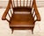 Sienna Classic Antique Primitive American Mahagony Spindle Back Rocking Chair For Sale - Image 8 of 10