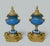 Late 19th Century Antique Pair Celeste Blue French Sèvres Porcelain Ormolu Urns Vases Centerpiece For Sale - Image 5 of 7