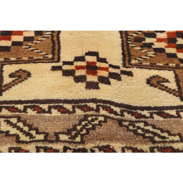Mid 20th Century Mid 20th Century Vintage Persian Shiraz Rug, 03'09 X 07'01 For Sale - Image 5 of 10