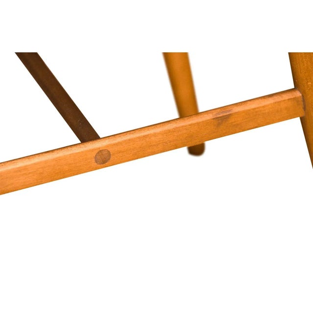 Incredibly well constructed set of four mid-century modern dining chairs designed by internationally known and revered...