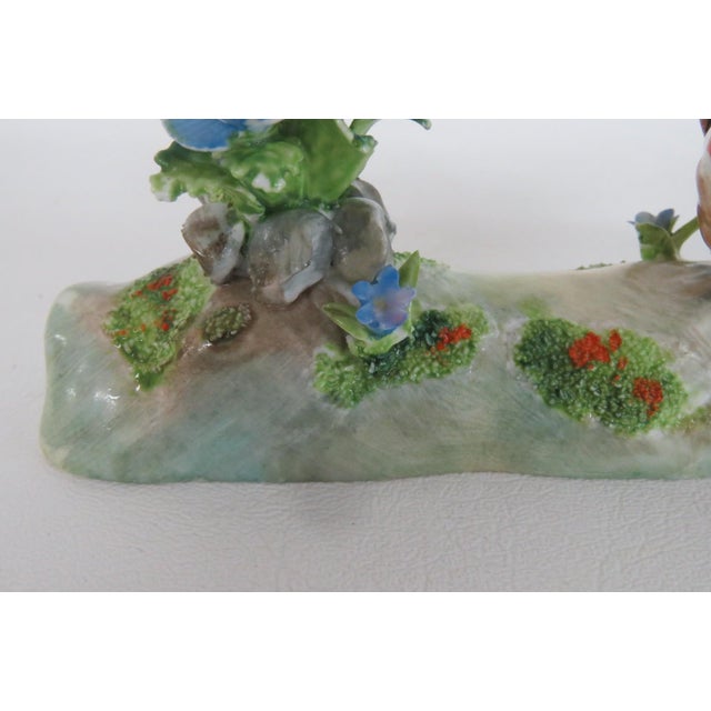 Crown Staffordshire Porcelain Goldfinch Bird Figurine Designed by Jt Jones 4897b For Sale - Image 11 of 15
