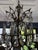 Vintage Chandelier-Absolutely Extraordinary Spanish Brass Chandelier With Faceted Crystals For Sale In Chicago - Image 6 of 14