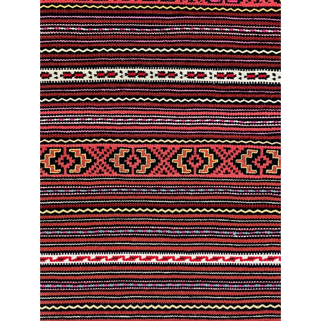 1980s Handwoven Afghan Meymana Kilim Rug 2'11" X 4'7" For Sale - Image 5 of 6