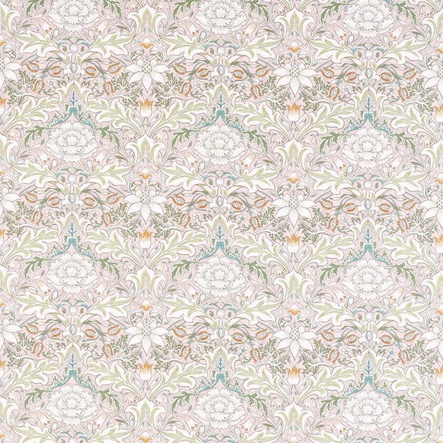 Morris & Co Simply Severn Fabric in Cochineal/Willow - a Sample For Sale