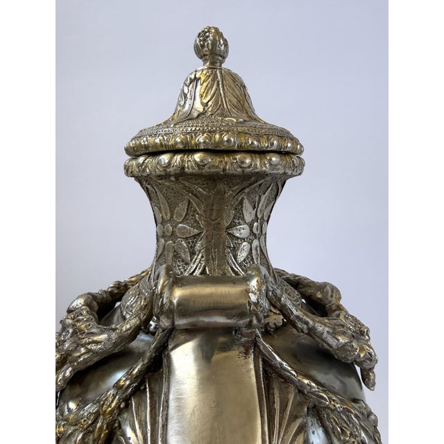 Mid 20th Century Ornate Lidded Bronze Jar For Sale - Image 4 of 10