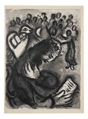 Marc Chagall, Moses Recites the Commandments, 1960
