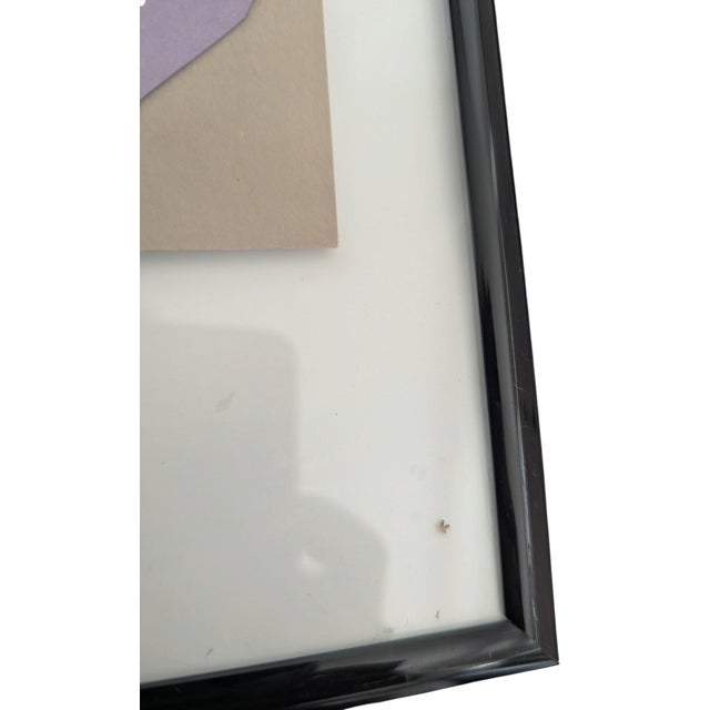 Abstract Henri Matisse Style Framed Paper Cutout Collage Art For Sale - Image 3 of 8
