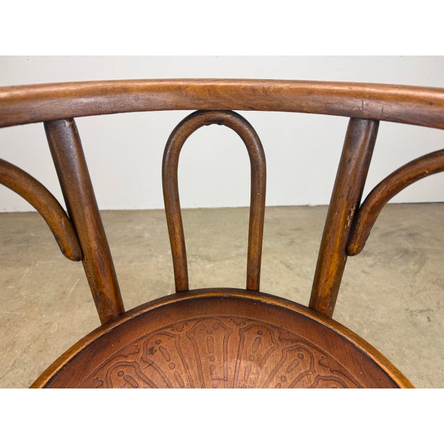 Antique Bentwood Thonet Style Accent / Corner Chair by Luterma, Estonia For Sale - Image 9 of 12