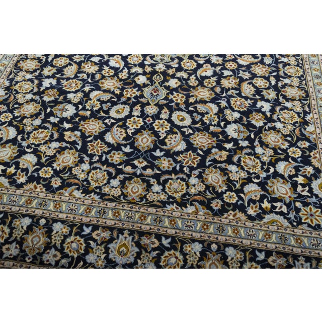 Textile Kashan Kork Oriental Rug For Sale - Image 7 of 13