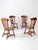 Brown Vintage Early American Colonial Revival Dining Chairs - Set of 4 For Sale - Image 8 of 17