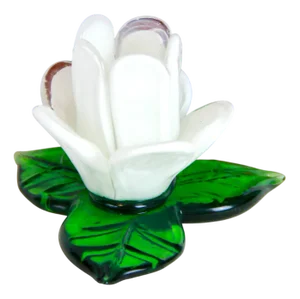 Vintage Bucaneve Murano Flower Candleholder, Italy, 1970s