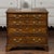 Brown English 1800s George III Burl Wood Four-Drawer Commode with Feather Banding For Sale - Image 8 of 12