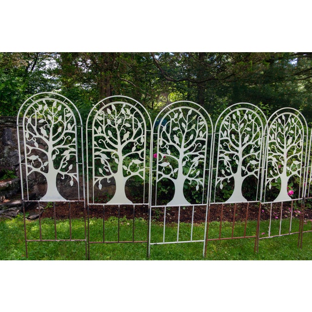 Sets of Metal Garden Tree and Bird Trellises - 7 Pieces For Sale - Image 10 of 12