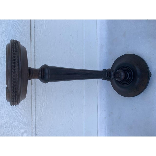 Antique Freestanding Wooden Ashtray in Oak and Mahogany, 1900s For Sale - Image 12 of 18