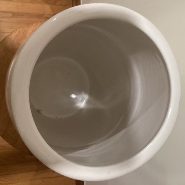 Late 20th Century Contemporary Ceramic Glossy and Glazed Jar Planter For Sale - Image 5 of 12