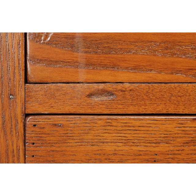 Mid 20th Century Mid 20th Century Eastlake Style Ten Drawer Oak Flat File Cabinet For Sale - Image 5 of 10