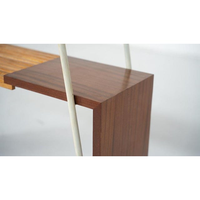 Mid-Century Modern Console Table in Wood, Metal and Glass, Italy, 1960s For Sale - Image 9 of 12