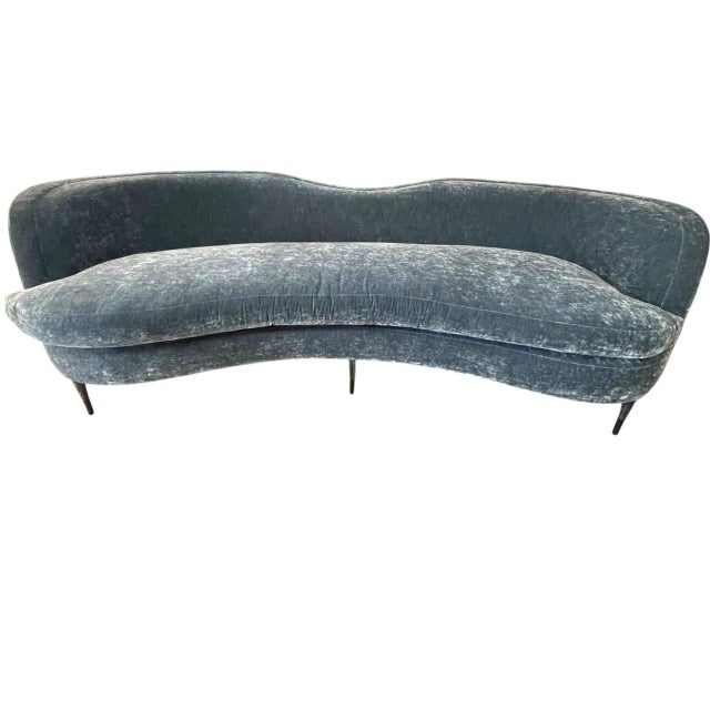 Vincent Modern Curved Upholstered Sofa For Sale - Image 10 of 10