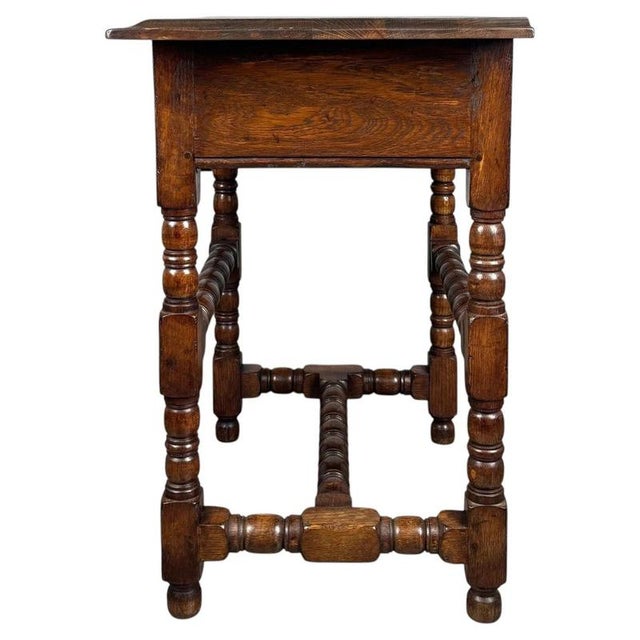 Early 20th Century Chippendale Oak Side Table For Sale - Image 11 of 12