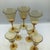Vintage Amber Crystal Port Glasses - Set of 7 For Sale - Image 11 of 12