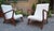 Lounge Chairs with Dark Wood Frame and Yellow Bouclé Fabric, 2000s, Set of 2, in Flawless conditions. Designed from 2000