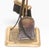 Virginia Metalcrafters Vintage Brass Fireplace Tools Set For Sale - Image 4 of 8