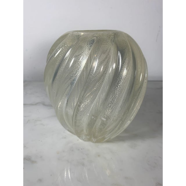 Exquisite Larry Laslo for Mikasa Sculptural Art Glass Vase! This stunning piece stands at 7 inches tall and boasts a width...