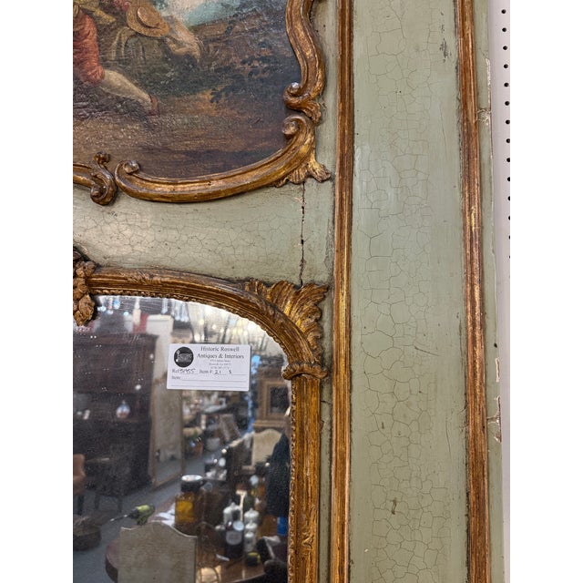 Early 19th. C. French Trumeau Mirror For Sale - Image 4 of 7