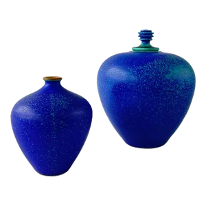 Late 20th Century Studio Pottery Vessel and Vase Pair by Natalie Blake