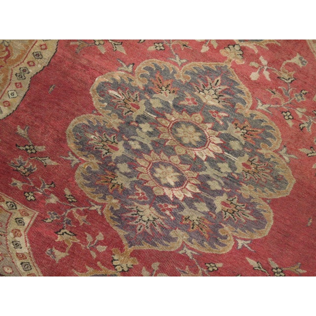 A very finely knotted late 19th Century Antique Turkish Sivas rug with a formal design. Details rug no. 28401 size 4' 3" x...