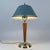 Mid-Century Modern Swedish Walnut and Brass Table Lamp by Erik Tidstrand, 1940s For Sale - Image 4 of 18
