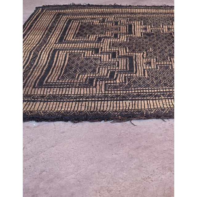 Vintage Tuareg Mat - 3.4 × 3.7 Ft For Sale - Image 4 of 8