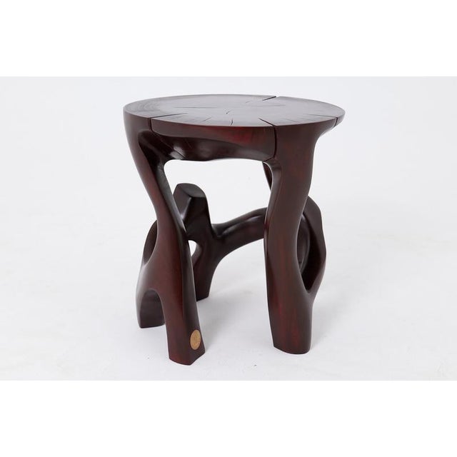 Wooden Sculptural Side Table by Logniture For Sale - Image 13 of 14