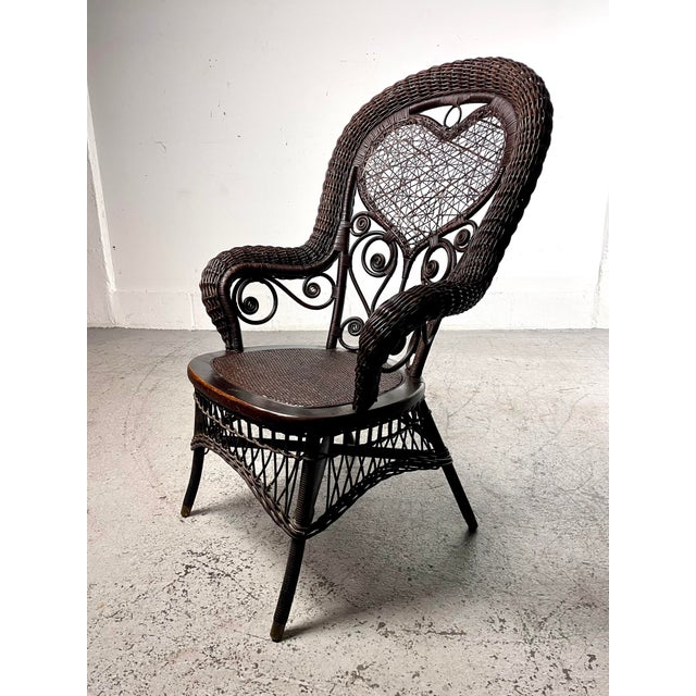 Antique American 19th Century Heywood Wakefield Wicker Rattan Cane Chair Chairish