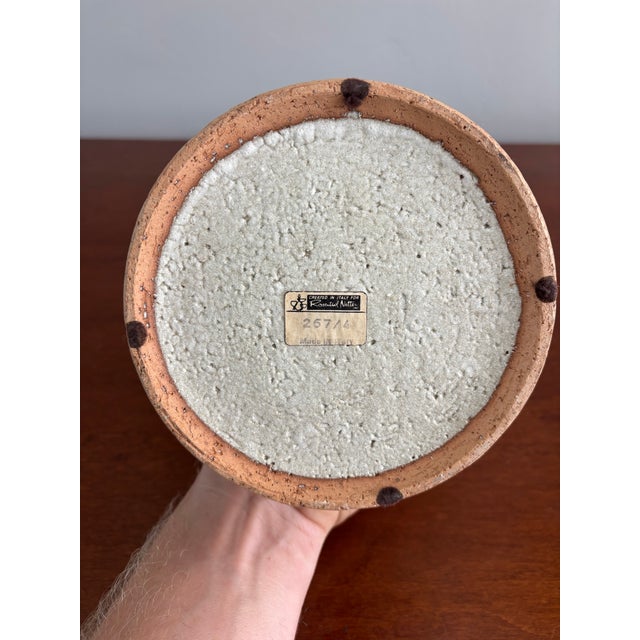 Mid-Century Modern Vintage Bitossi for Rosenthal Textured Ceramic Vase, Italy, 1960s For Sale - Image 3 of 6