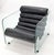 Black Fabio Lenci Hyaline Adjustable MCM Lounge Chair Glass Black Leather 1970s MINT! For Sale - Image 8 of 14