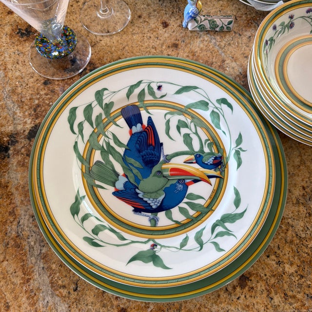 Late 20th Century Late 20th Century Hermes China Toucans Service for 6 Collection - 69 Pieces For Sale - Image 5 of 12