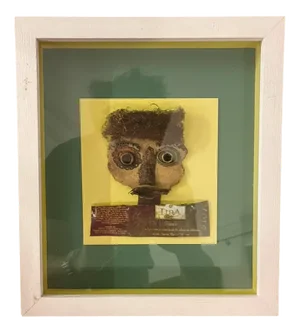 Ovidio Wain, Composition, 1960s, Mixed Media on Panel, Framed