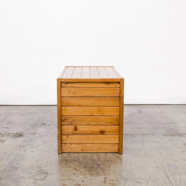 Brown 1970s Maison Regain Brutalist Elm Wood Cupboards - a Pair For Sale - Image 8 of 12